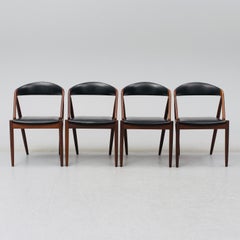 Kai Kristiansen Mahogany Dining Chairs Model 31, Denmark, 1960