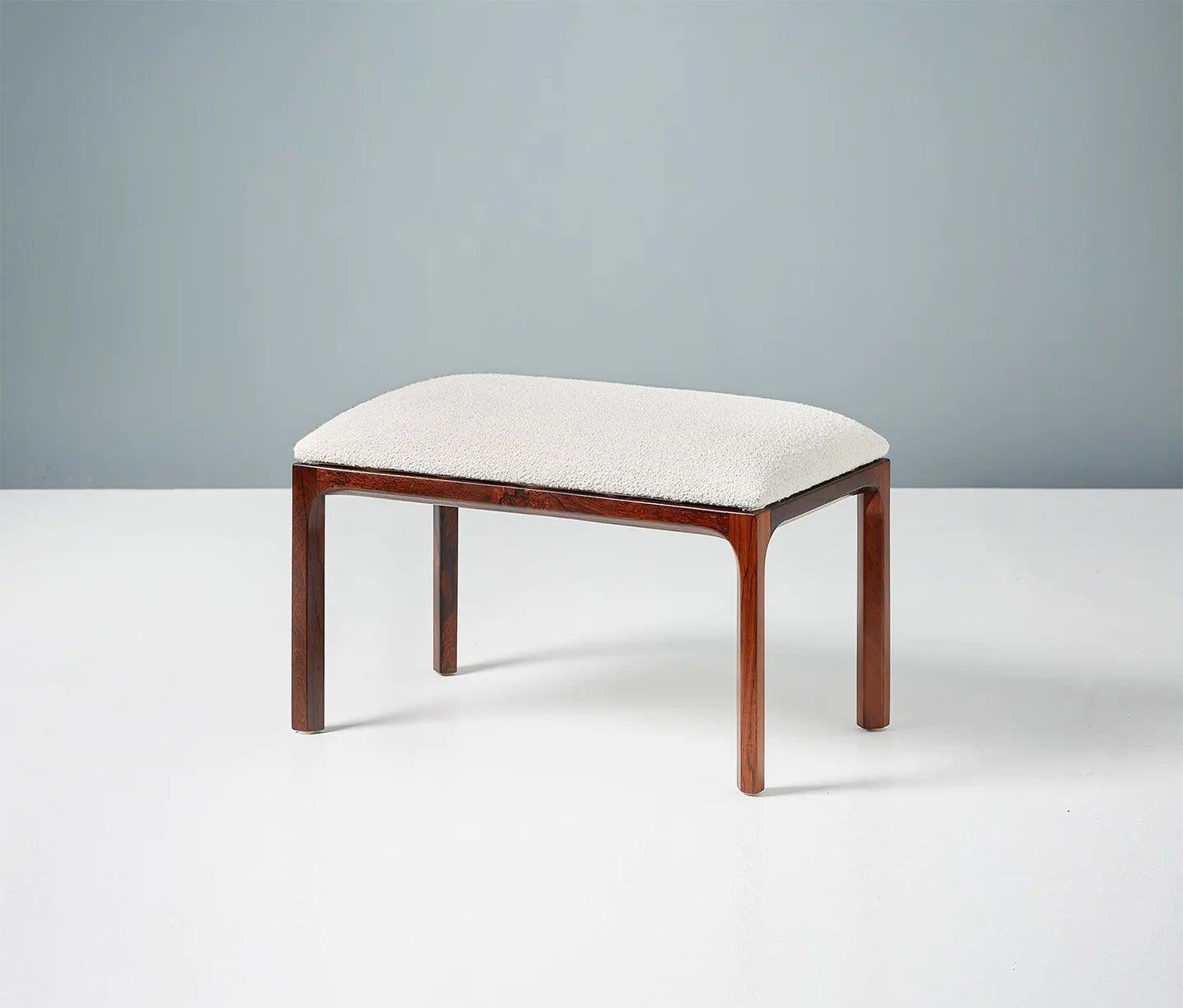 Scandinavian Modern Kai Kristiansen Rosewood Dressing Table & Stool For Robert For Sale