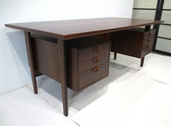 Kai Kristiansen Rosewood Ex Long Executive Desk by Feldballes Denmark