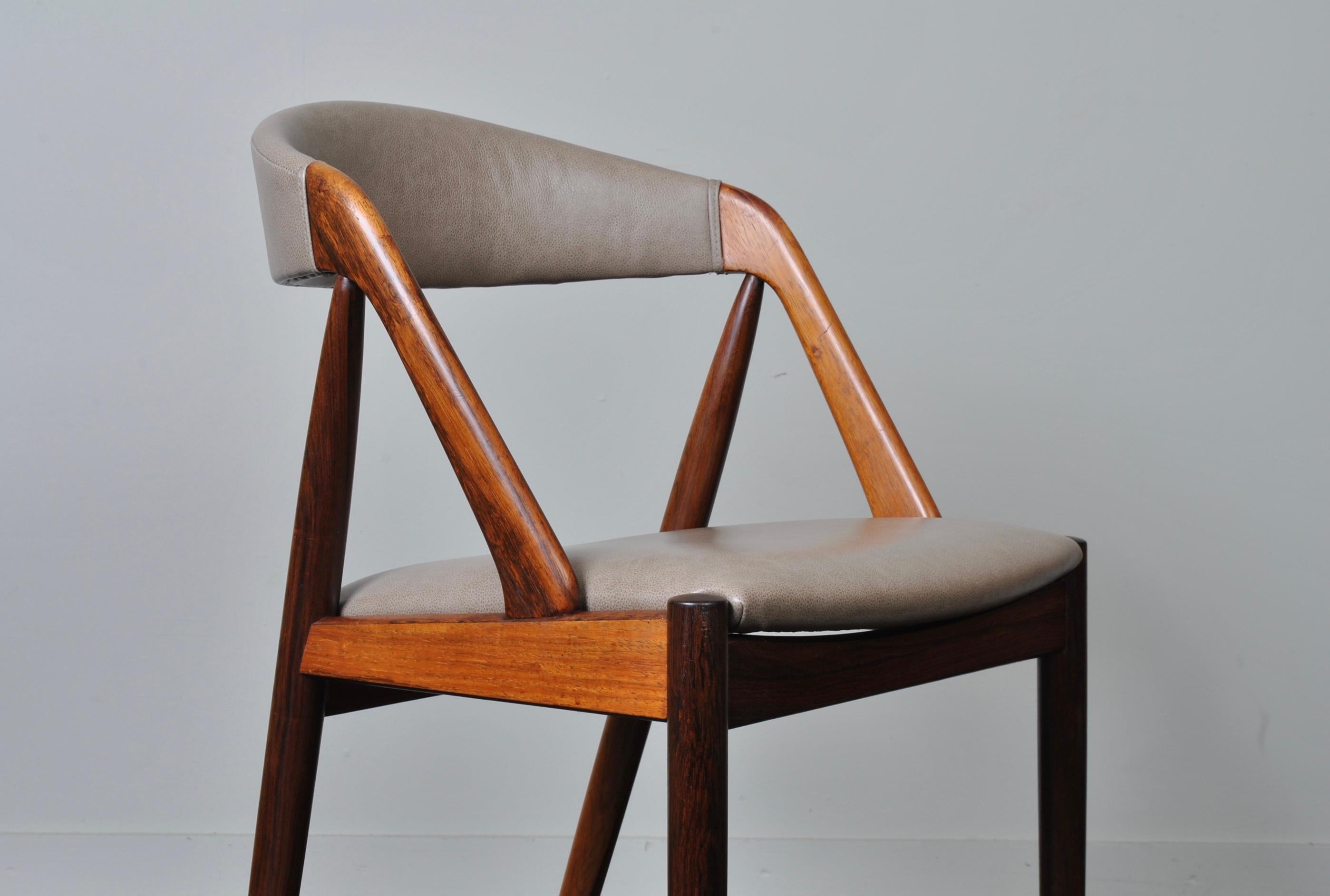 Mid-Century Modern Kai Kristiansen Rosewood Model 31 Chairs, 5 Available