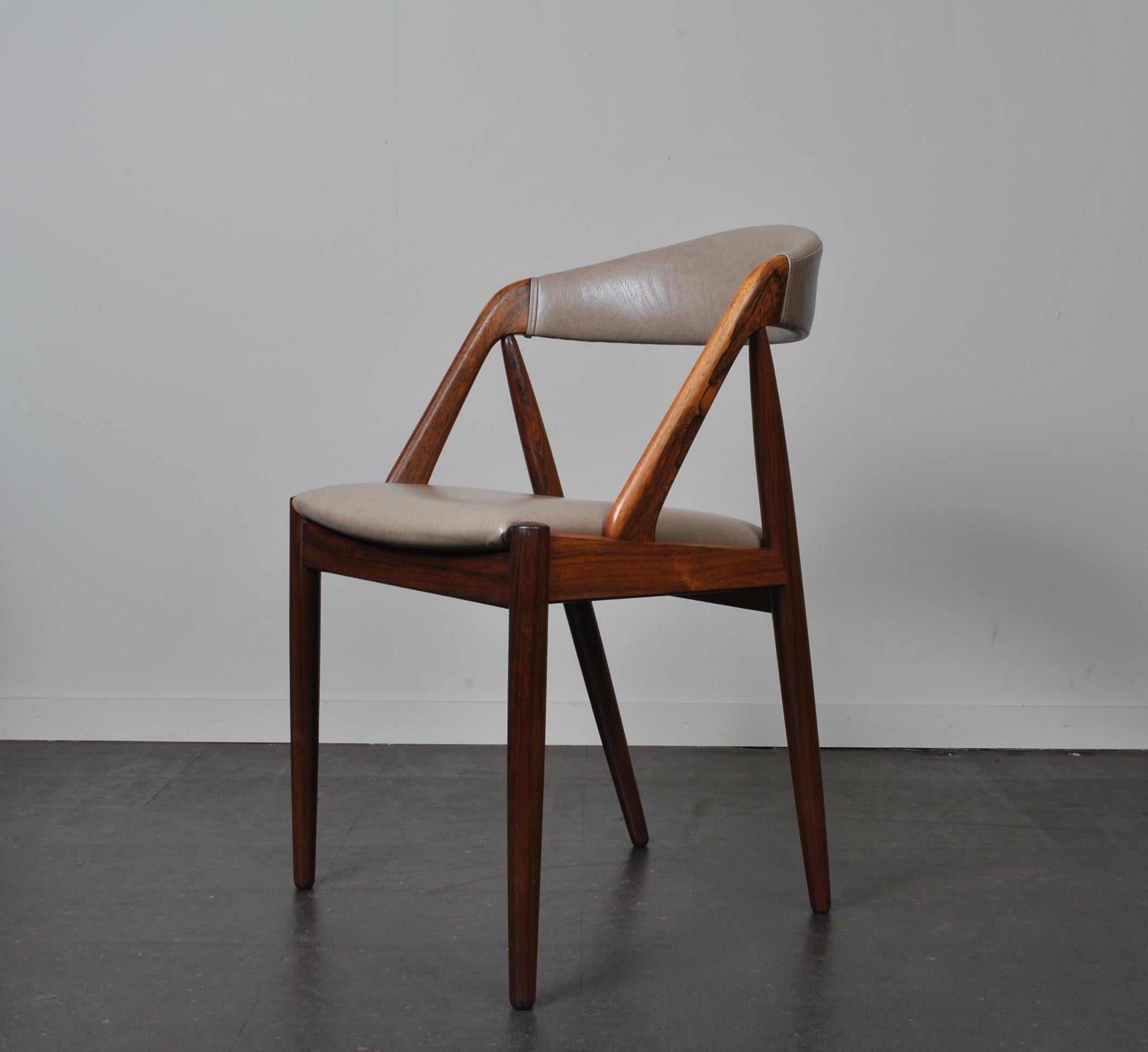 Kai Kristiansen Rosewood Model 31 Chairs, 5 Available In Good Condition In London, GB