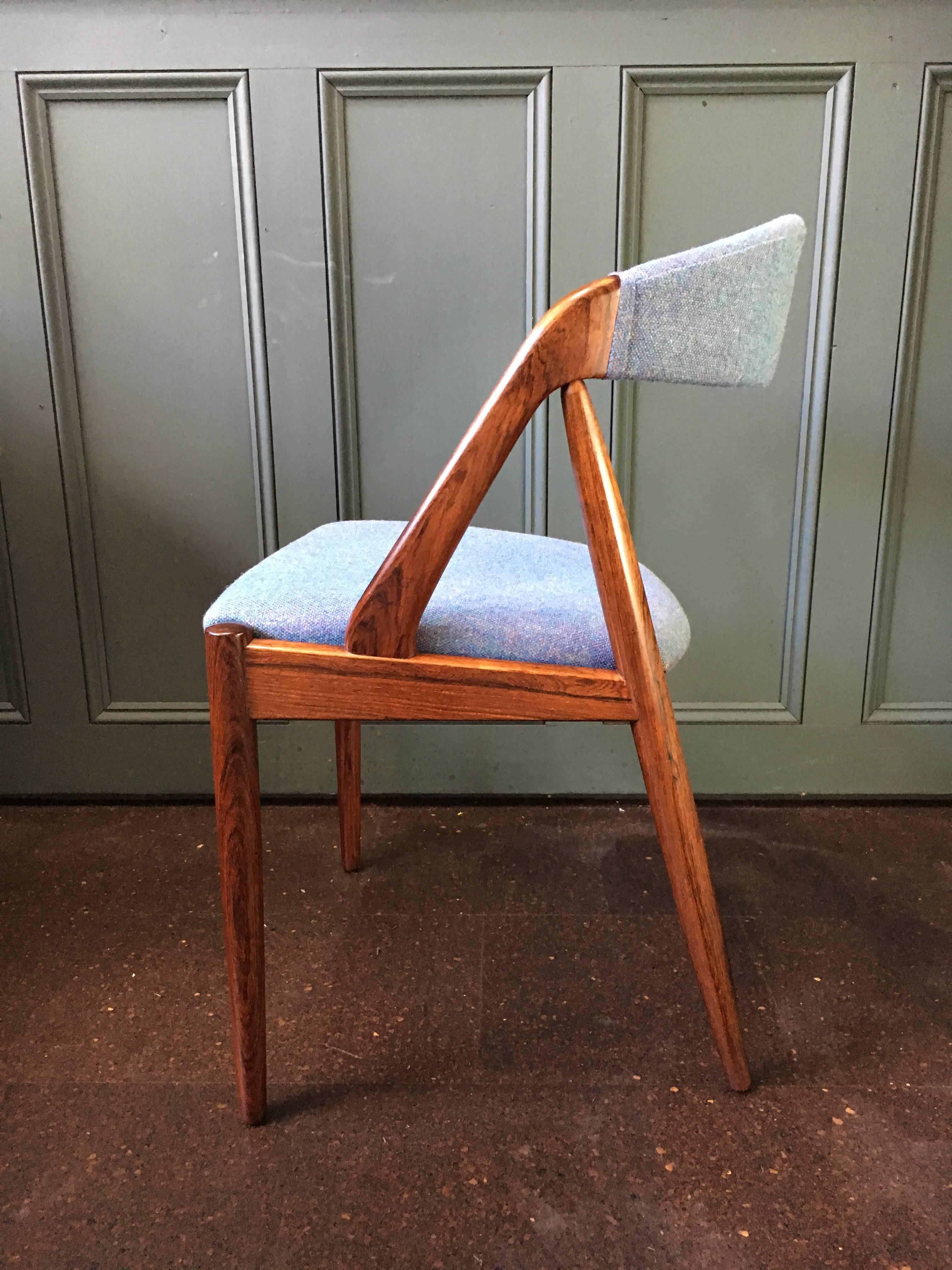 Danish Kai Kristiansen Rosewood Model 31 Chairs, Reupholstered, Set of 10.