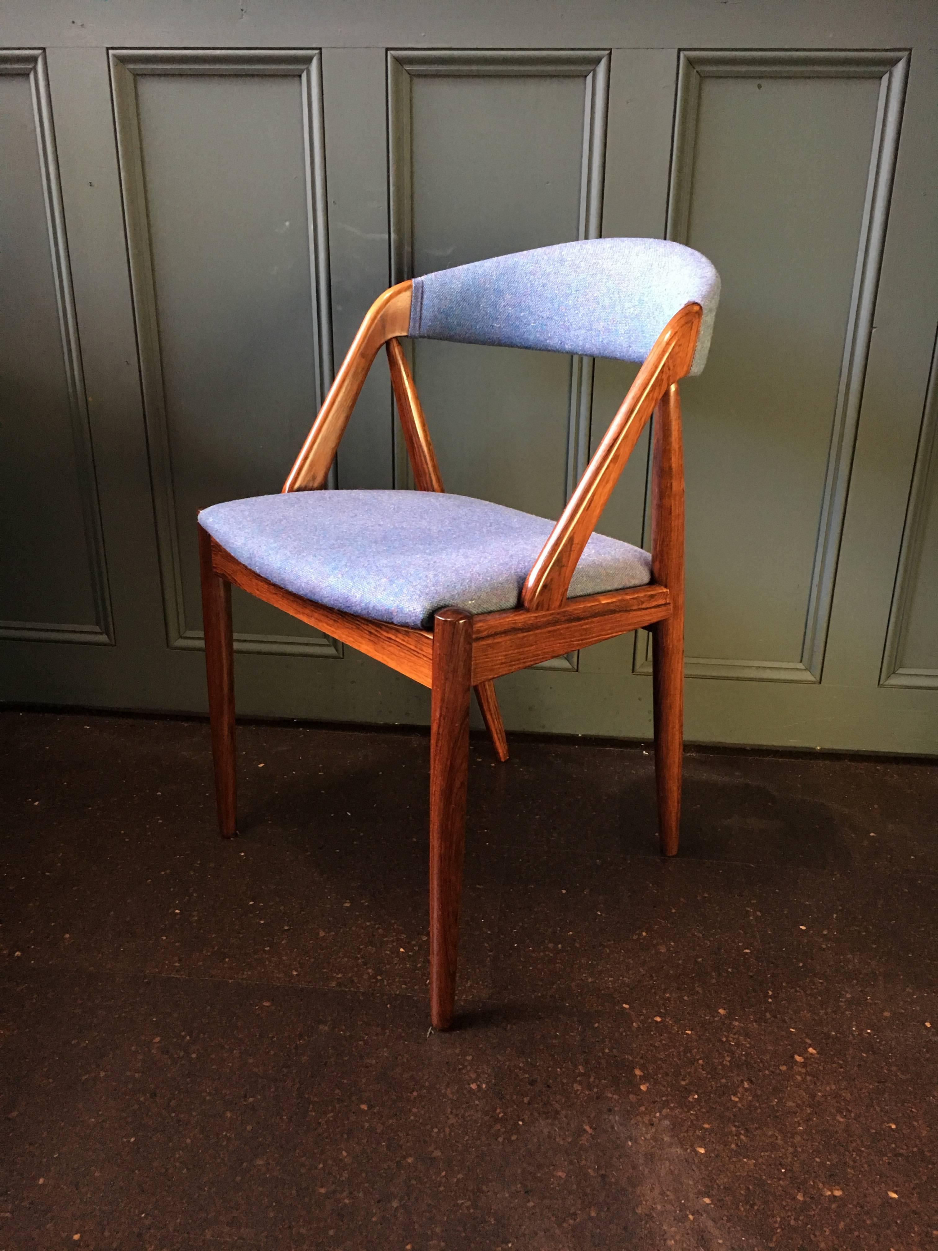 20th Century Kai Kristiansen Rosewood Model 31 Chairs, Reupholstered, Set of 10.
