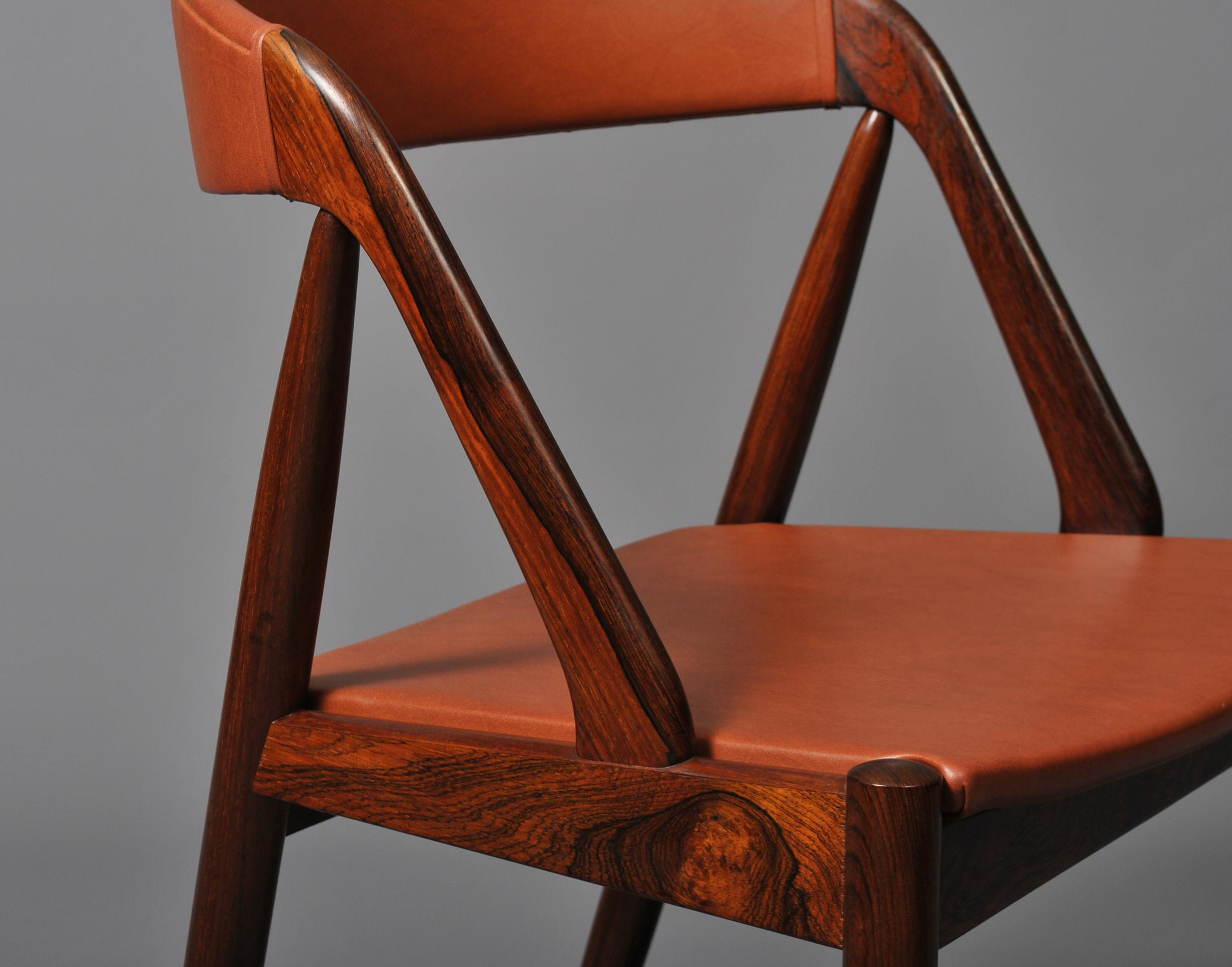 Danish Kai Kristiansen Rosewood Model 31 Chairs 