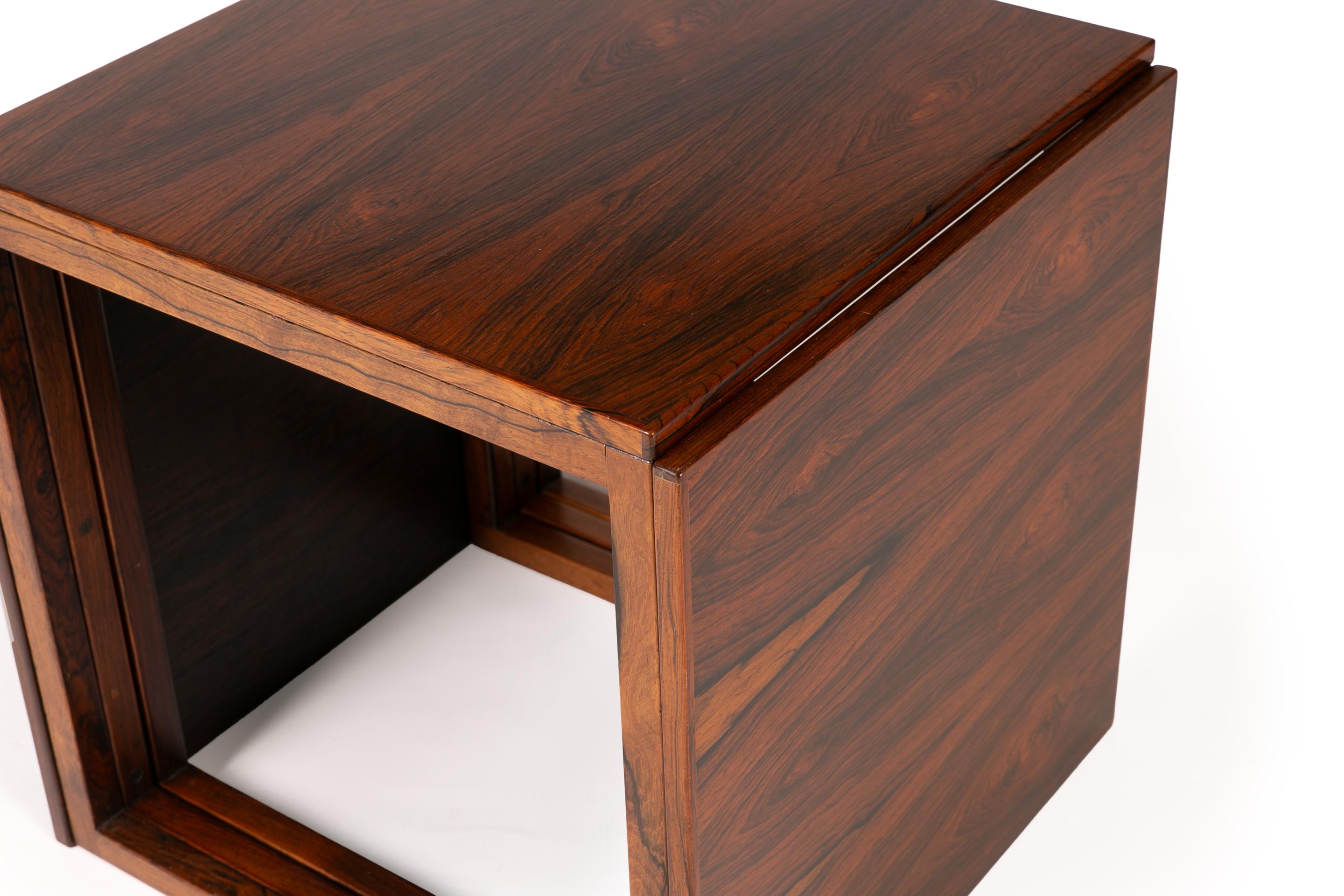 Mid-20th Century Kai Kristiansen rosewood nesting tables For Sale