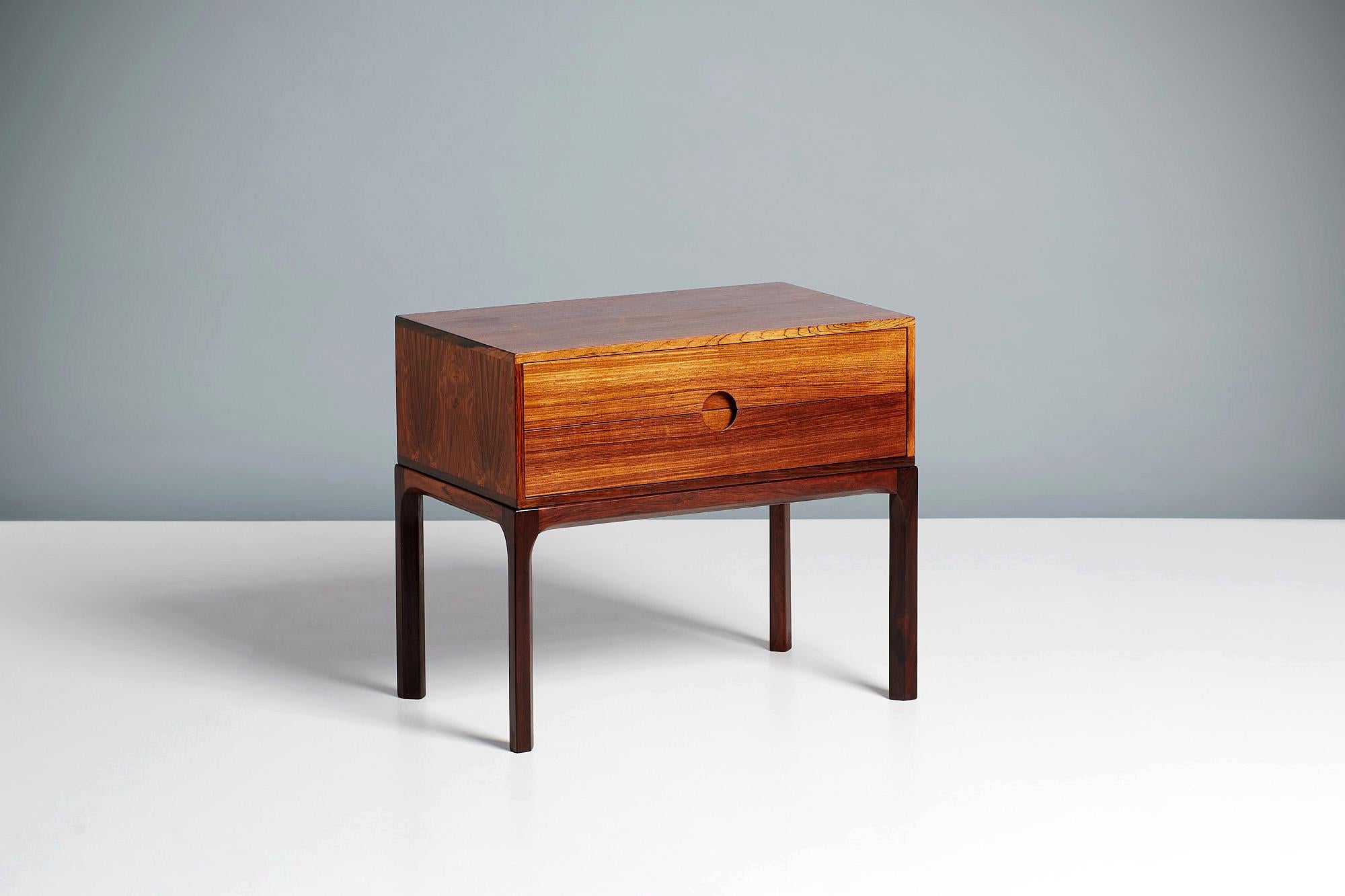 Danish Kai Kristiansen Rosewood Nightstand, 1960s