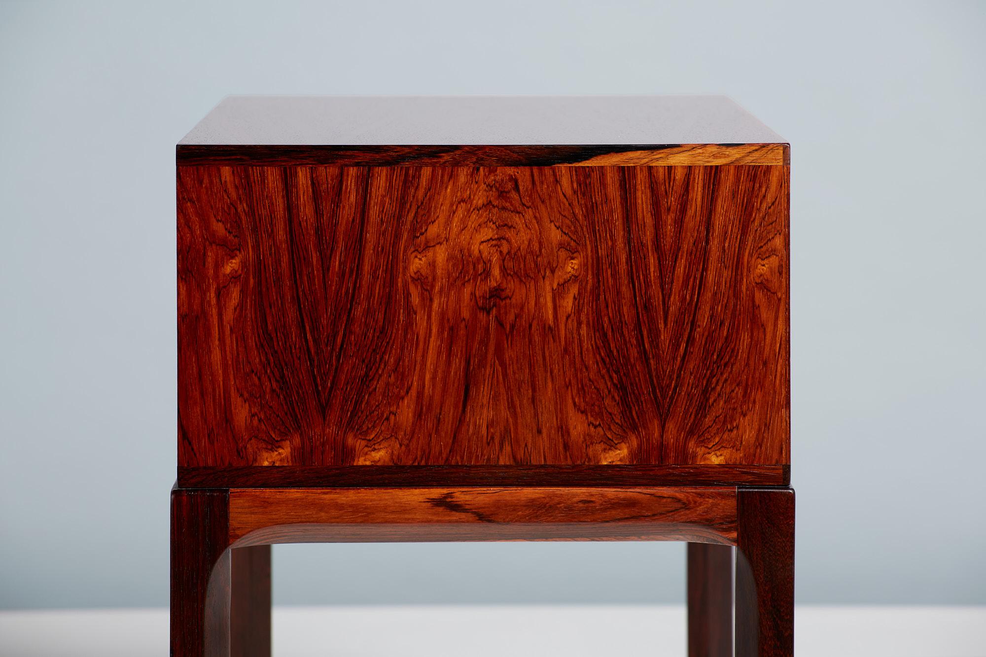 Table de nuit en bois de rose Kai Kristiansen, années 1960 1