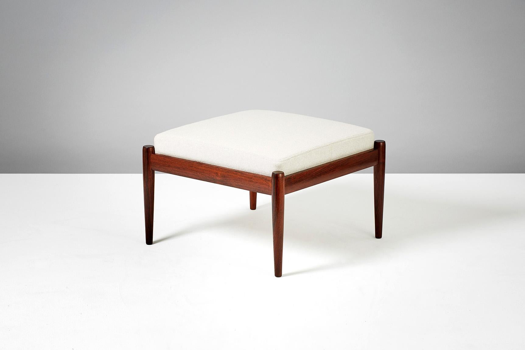 Kai Kristiansen Rosewood Ottoman In Excellent Condition For Sale In London, GB