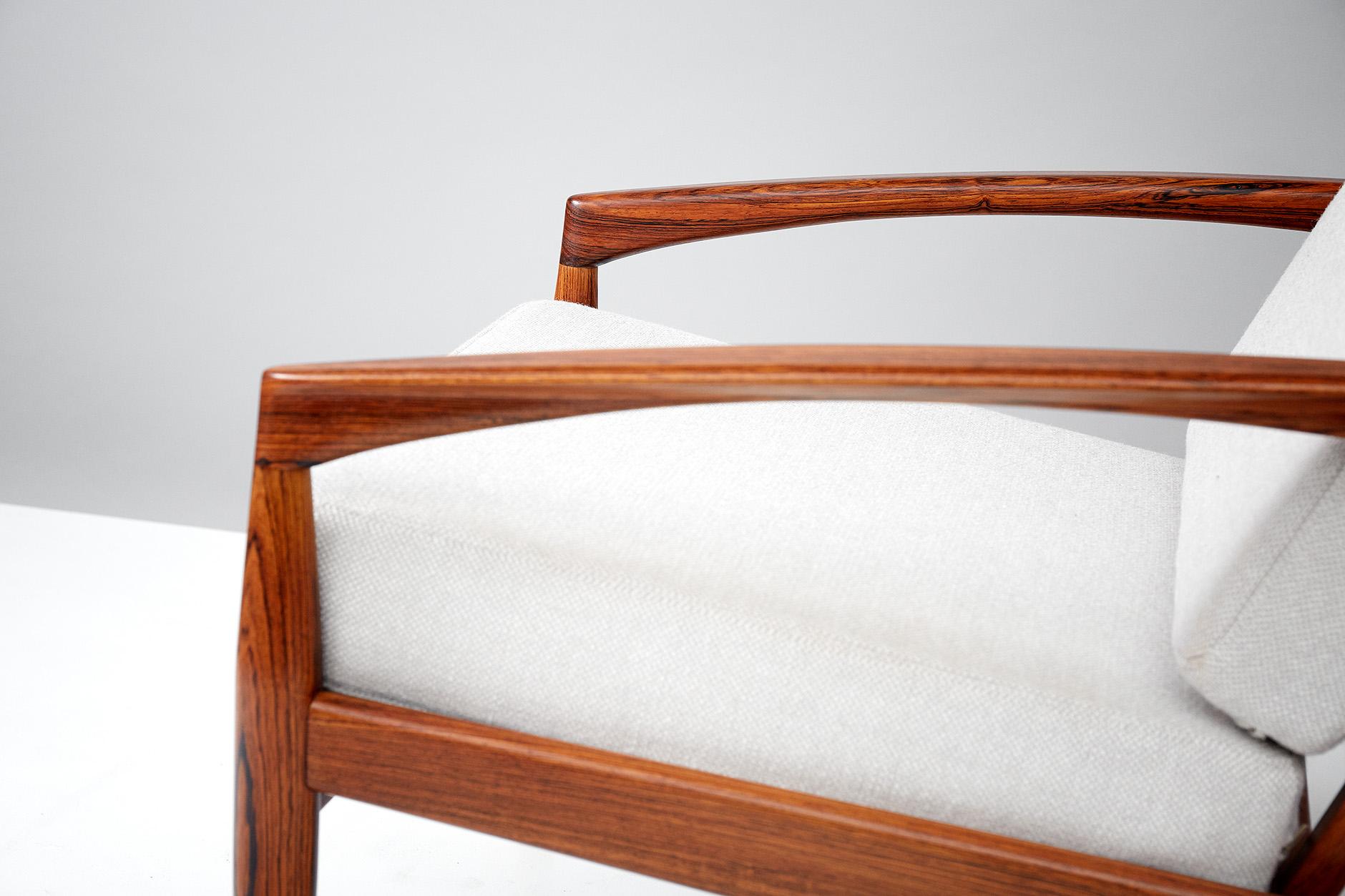 Mid-20th Century Kai Kristiansen Rosewood Paper Knife Lounge Chair