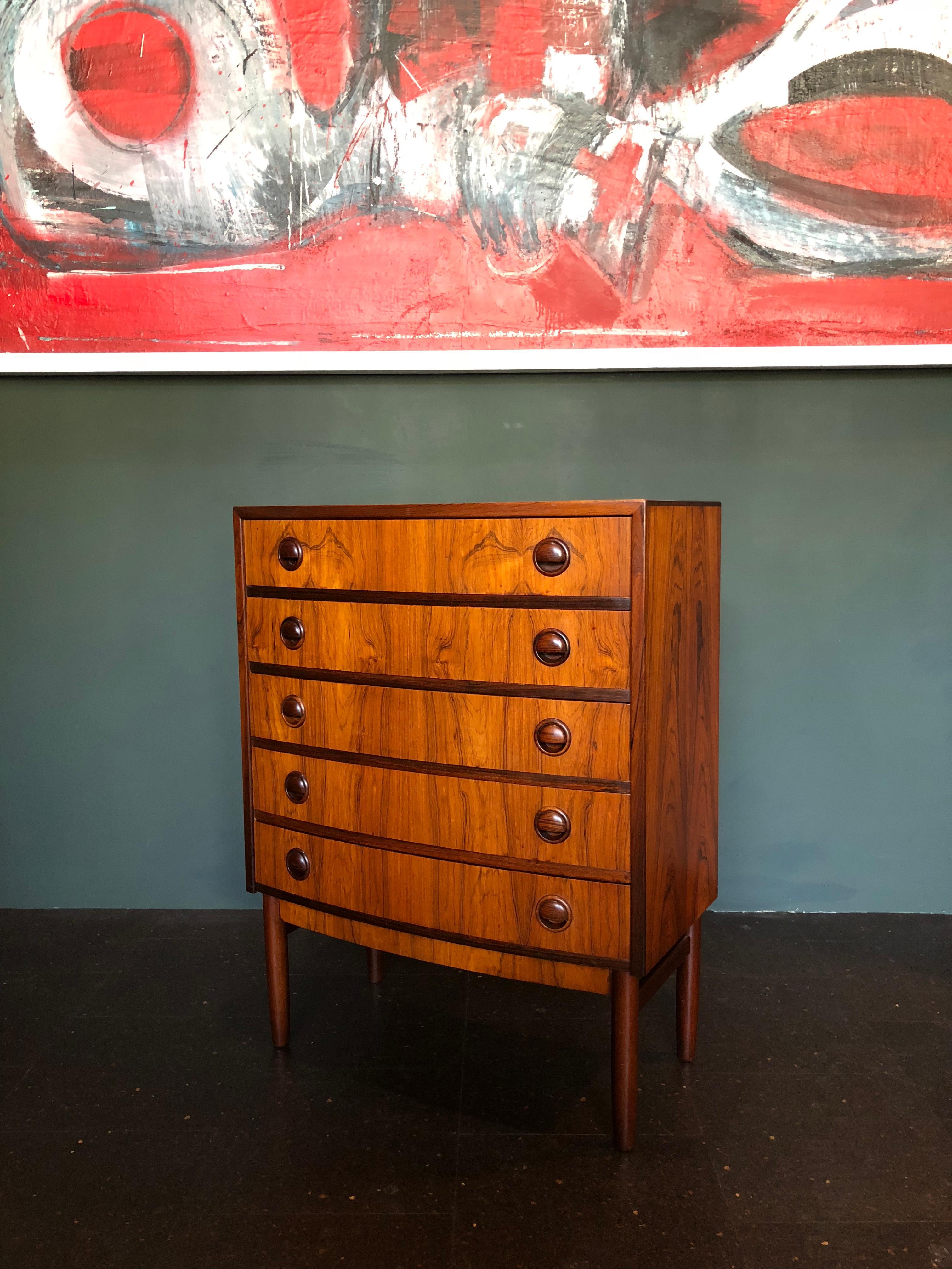Kai Kristiansen, Rosewood Small Chest of Drawers  In Good Condition In London, GB