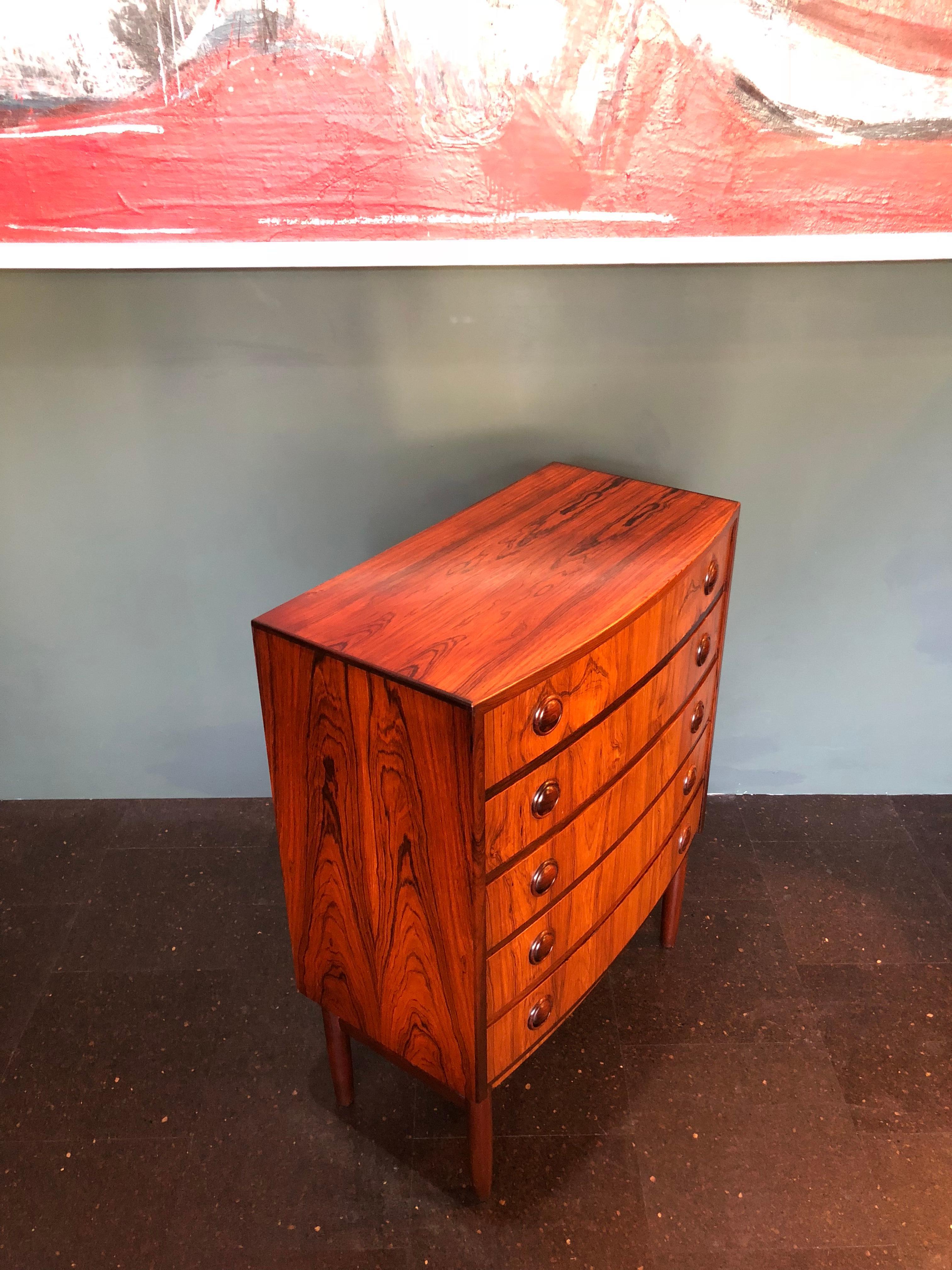 20th Century Kai Kristiansen, Rosewood Small Chest of Drawers 