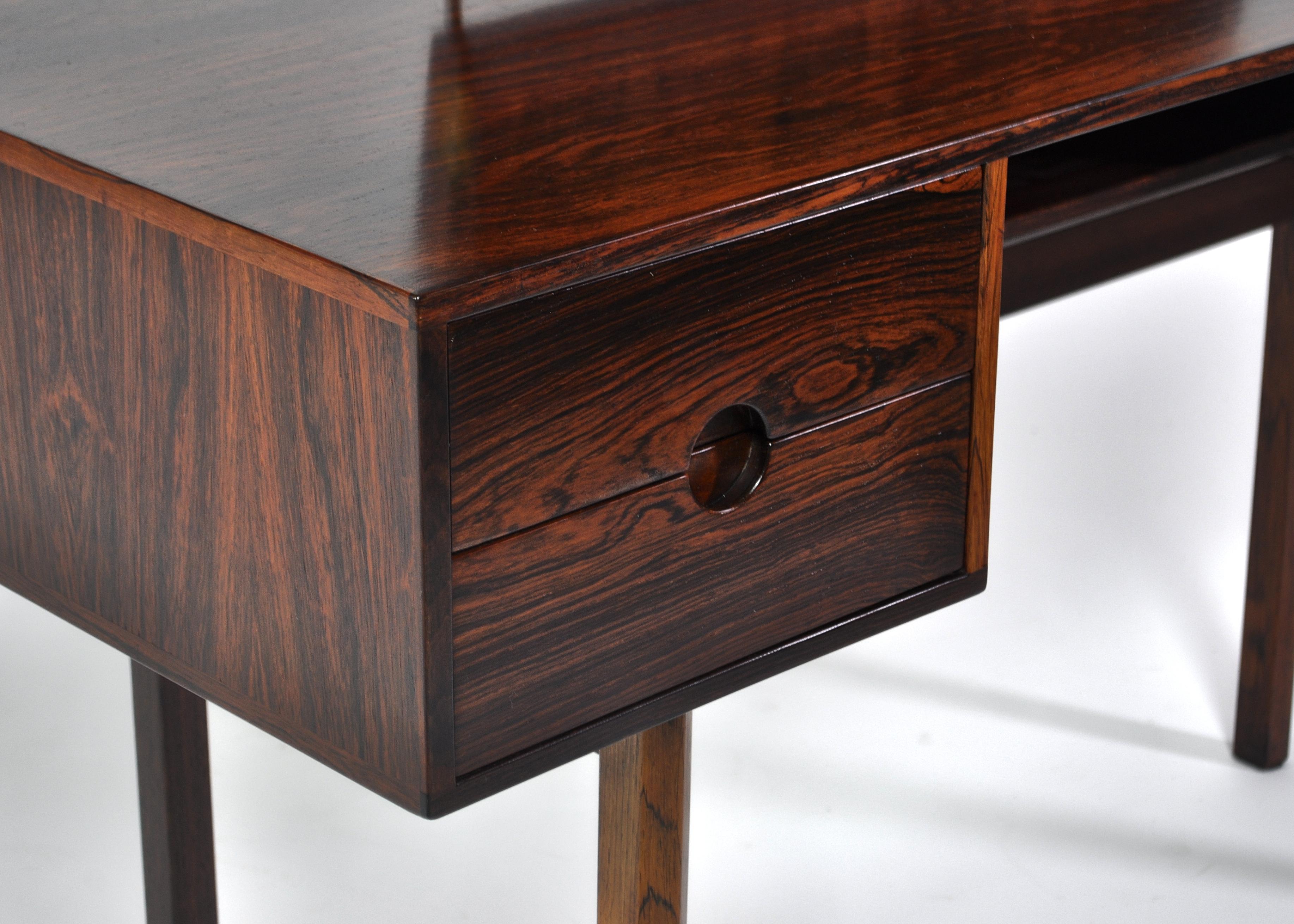 Kai Kristiansen Rosewood Vanity Table with Mirrors by Aksel Kjersgaard, 1960s 6