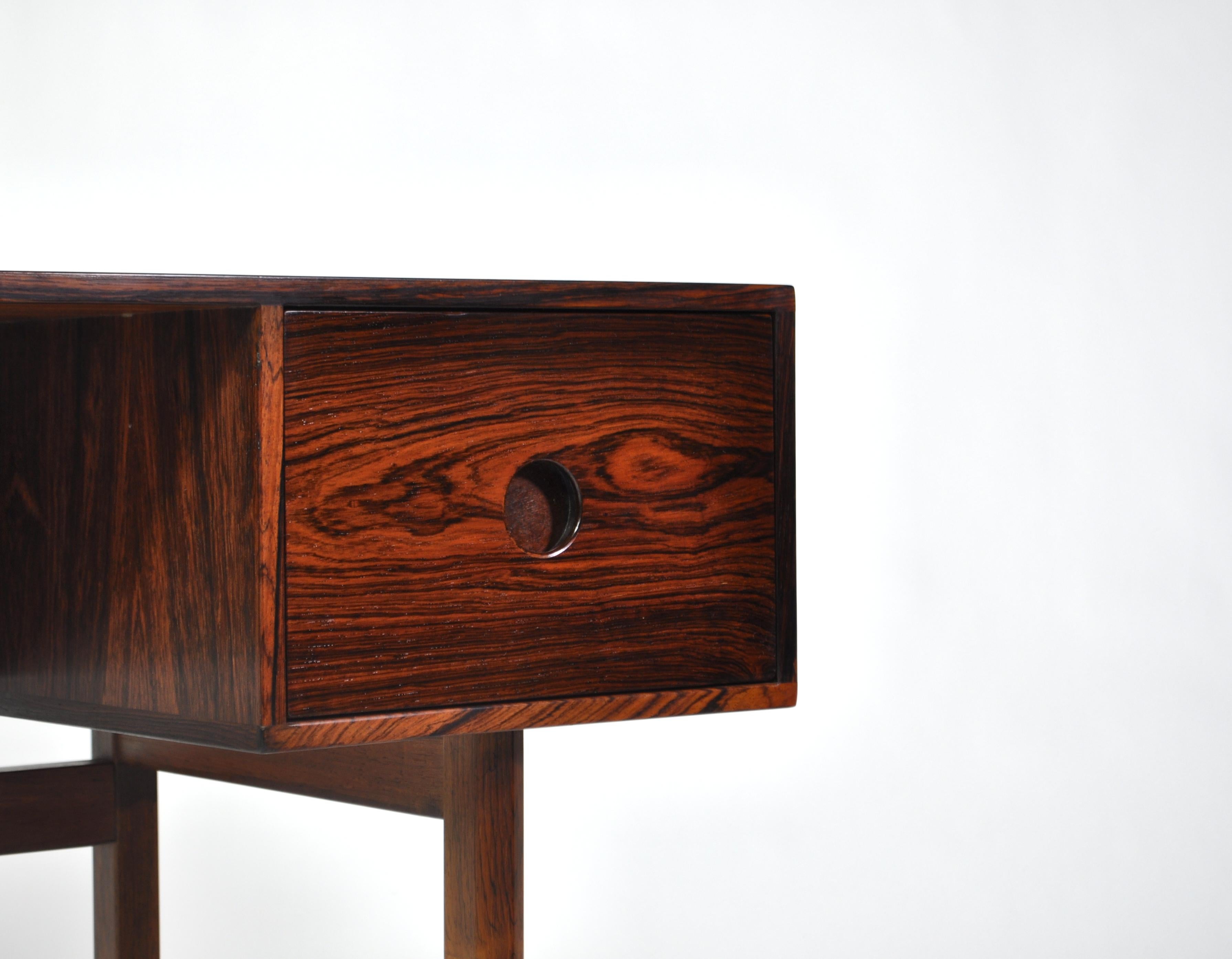 Mid-20th Century Kai Kristiansen Rosewood Vanity Table with Mirrors by Aksel Kjersgaard, 1960s