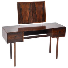 Kai Kristiansen Rosewood Vanity Table with Mirrors by Aksel Kjersgaard, 1960s