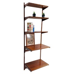 Kai Kristiansen Rosewood Wall Shelving Unit with Desk Shelves