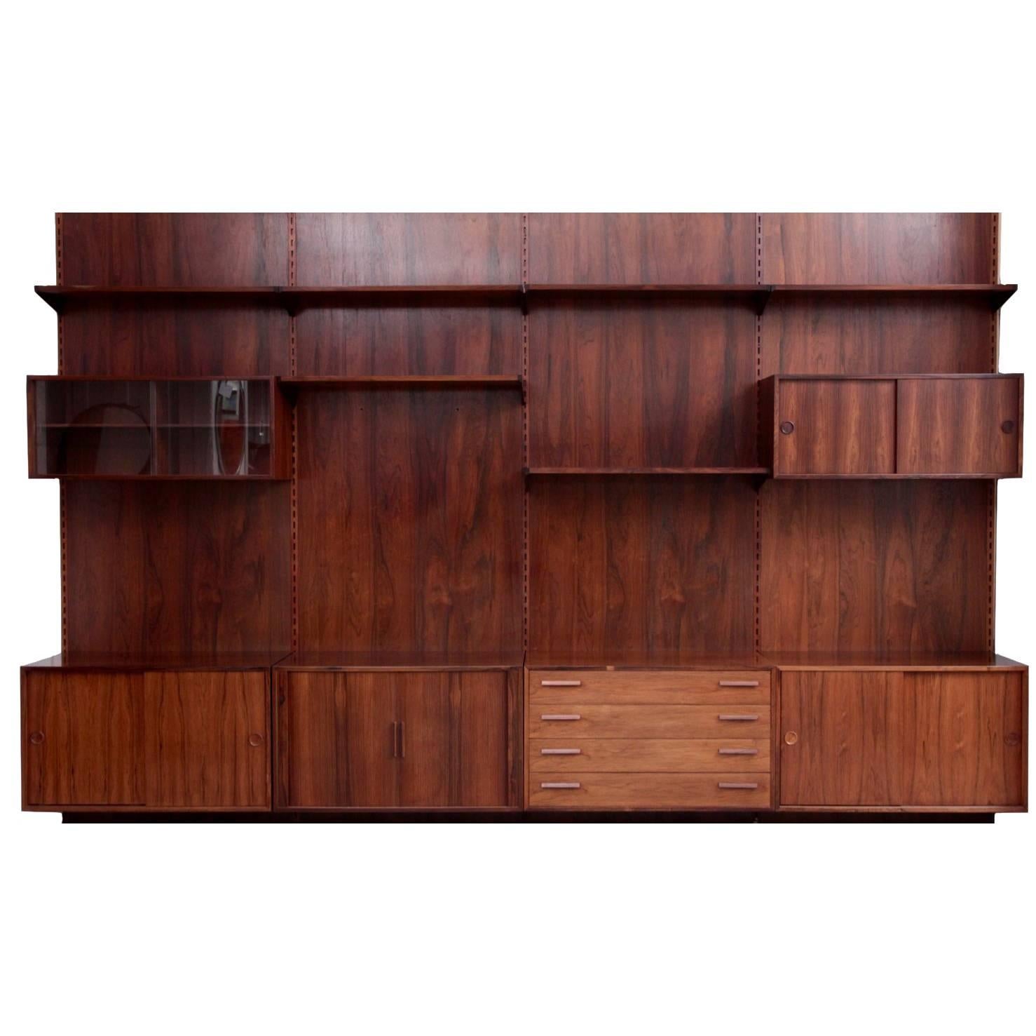 Kai Kristiansen Wall Unit for FM Møbler Denmark, 1960s