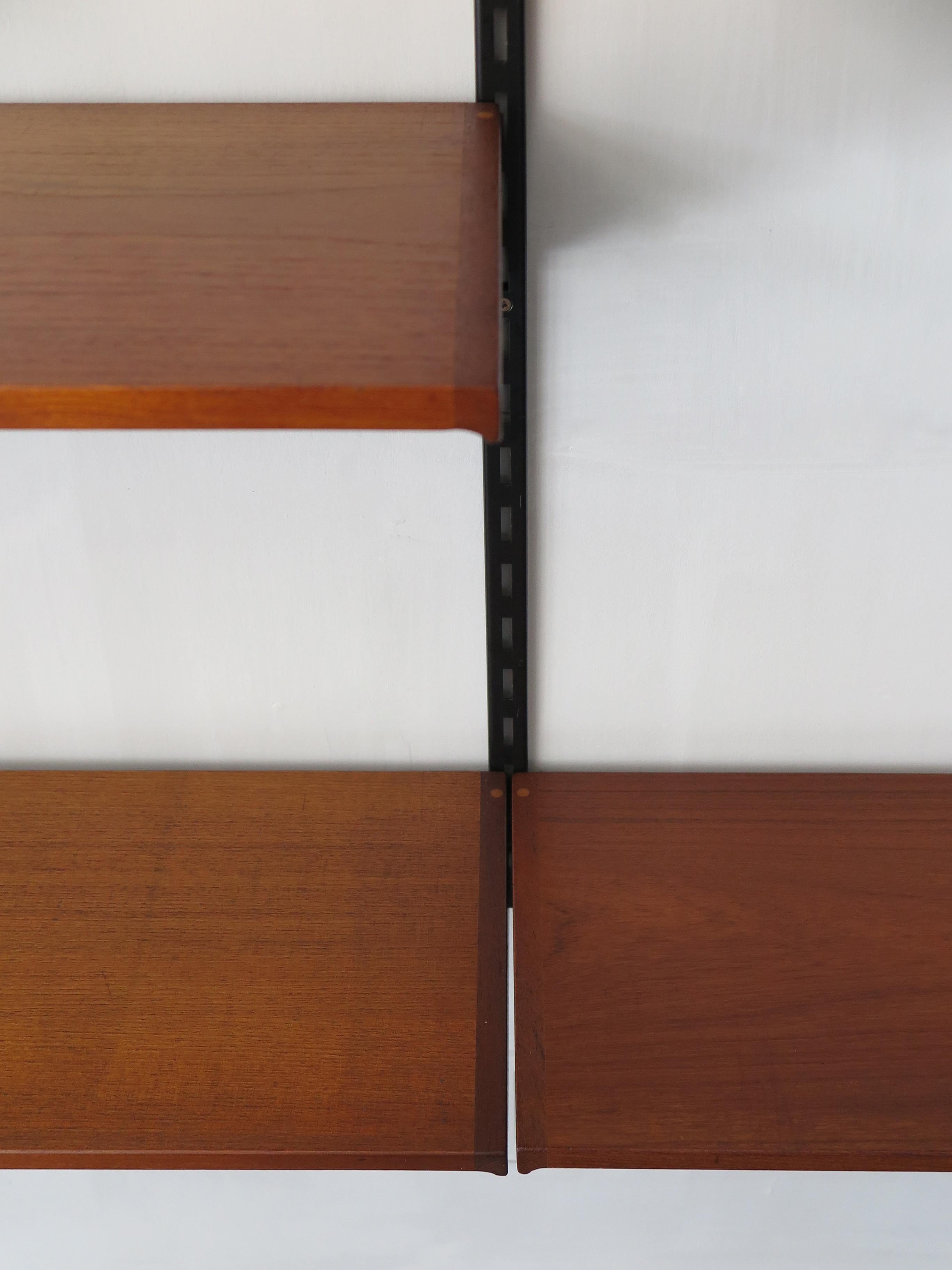 Kai Kristiansen Scandinavian Teak Shelves System for FM Mobler, 1960s 8