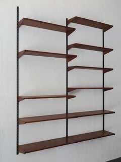 Kai Kristiansen Scandinavian Teak Shelves System for FM Mobler, 1960s