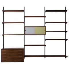 Kai Kristiansen Scandinavian Teak Shelves System for FM Mobler, 1960s