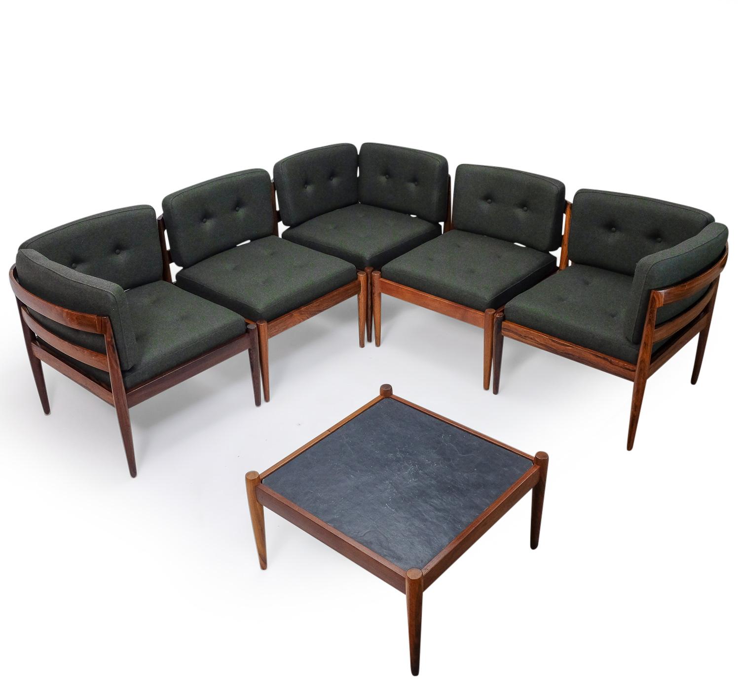 Danish Design Kai Kristiansen Seating Group Model Universe, 1960s In Good Condition For Sale In Renens, CH