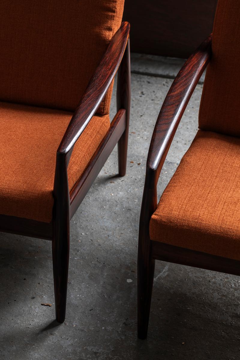 Kai Kristiansen Set of 2 Easy Chairs 'Paperknife' or ‘Model 121’, Denmark, 1955 1