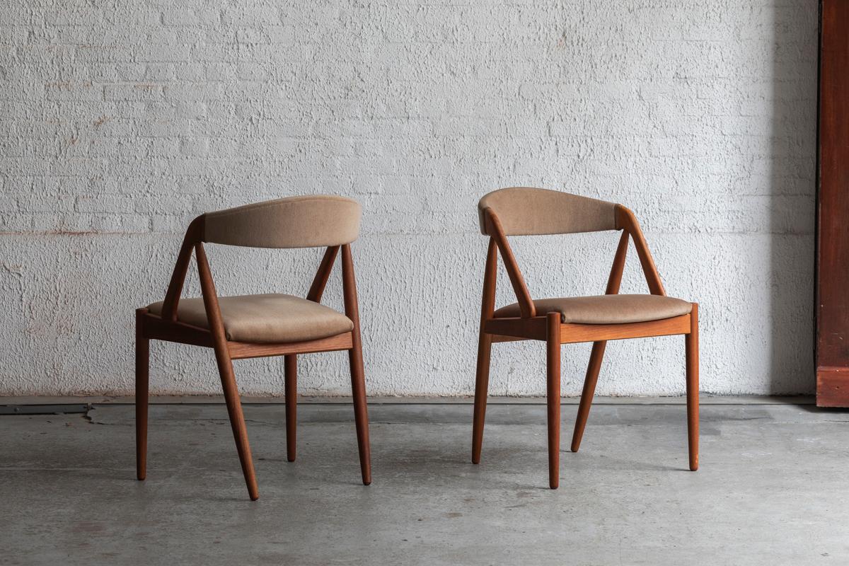 Mid-Century Modern Kai Kristiansen Set of 4 Dining Chairs 