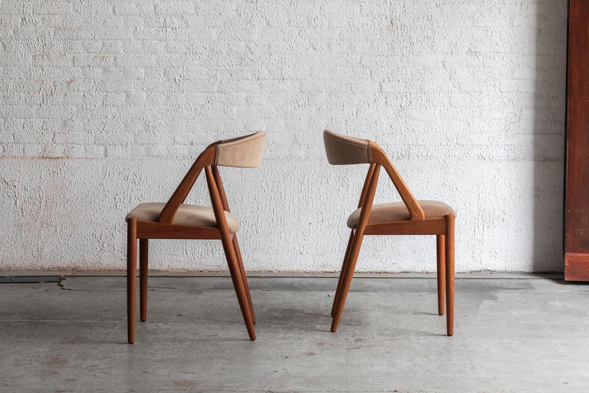 Danish Kai Kristiansen Set of 4 Dining Chairs 
