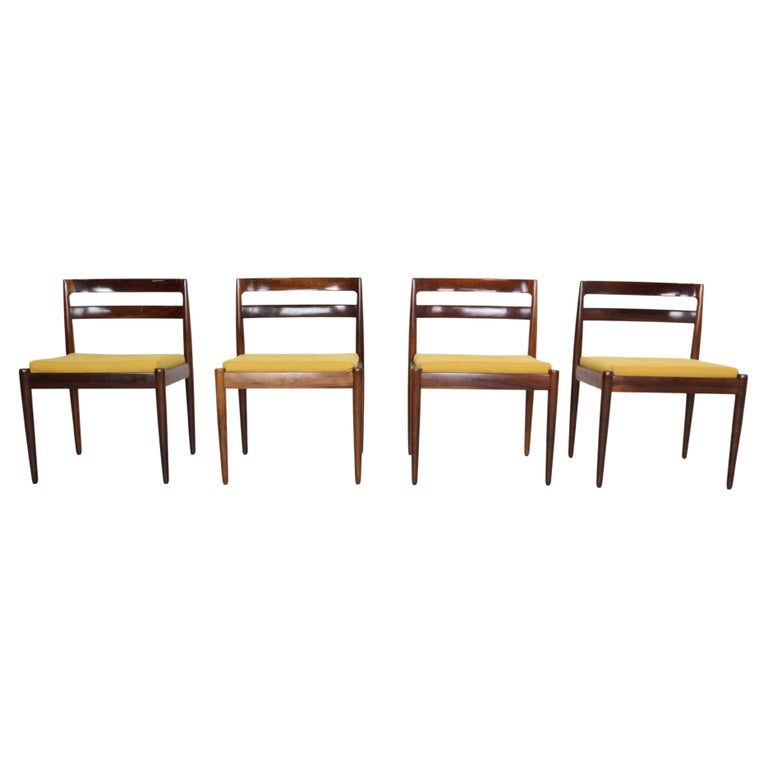 Kai Kristiansen Set of 4 "Universe 301" Rosewood Dining Chairs, 1960, Denmark For Sale
