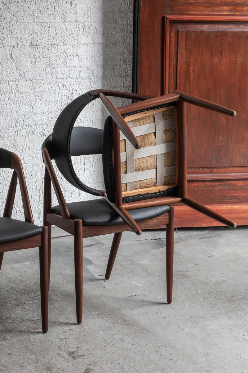 Kai Kristiansen Set of 8 Dining Chairs ‘Model 31’, Denmark, 1960s  7