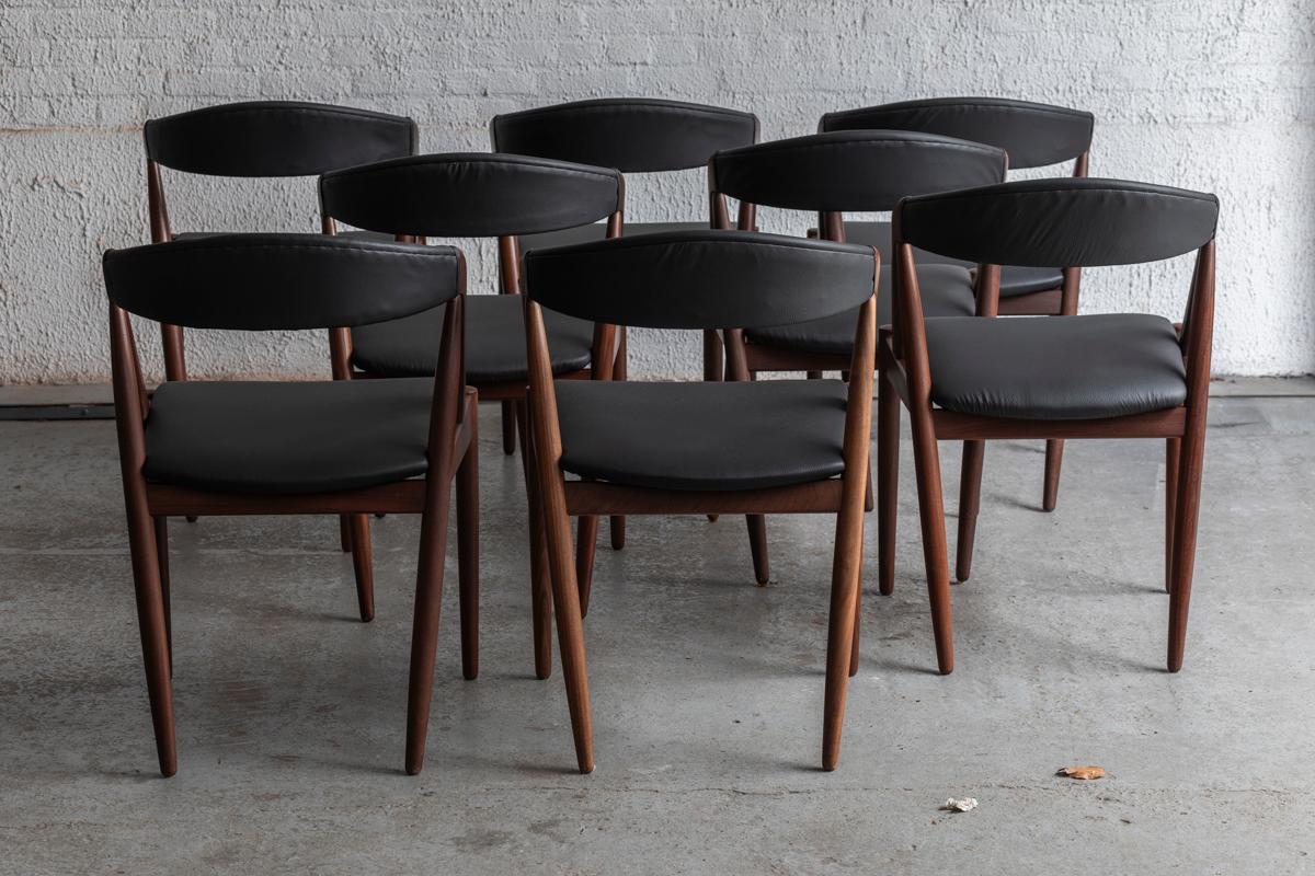 Kai Kristiansen Set of 8 Dining Chairs ‘Model 31’, Denmark, 1960s  9