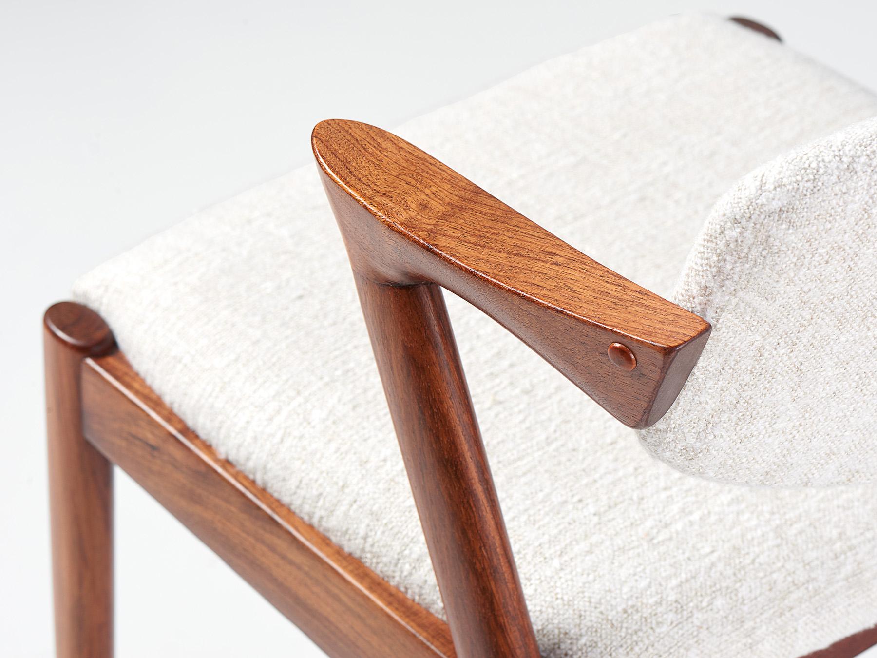 Kai Kristiansen Ensemble de 8 chaises de salle à manger en bois de rose Modèle 42 Années 50 en vente 5