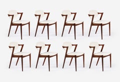 Kai Kristiansen Set of 8 Model 42 Rosewood Dining Chairs 1950s