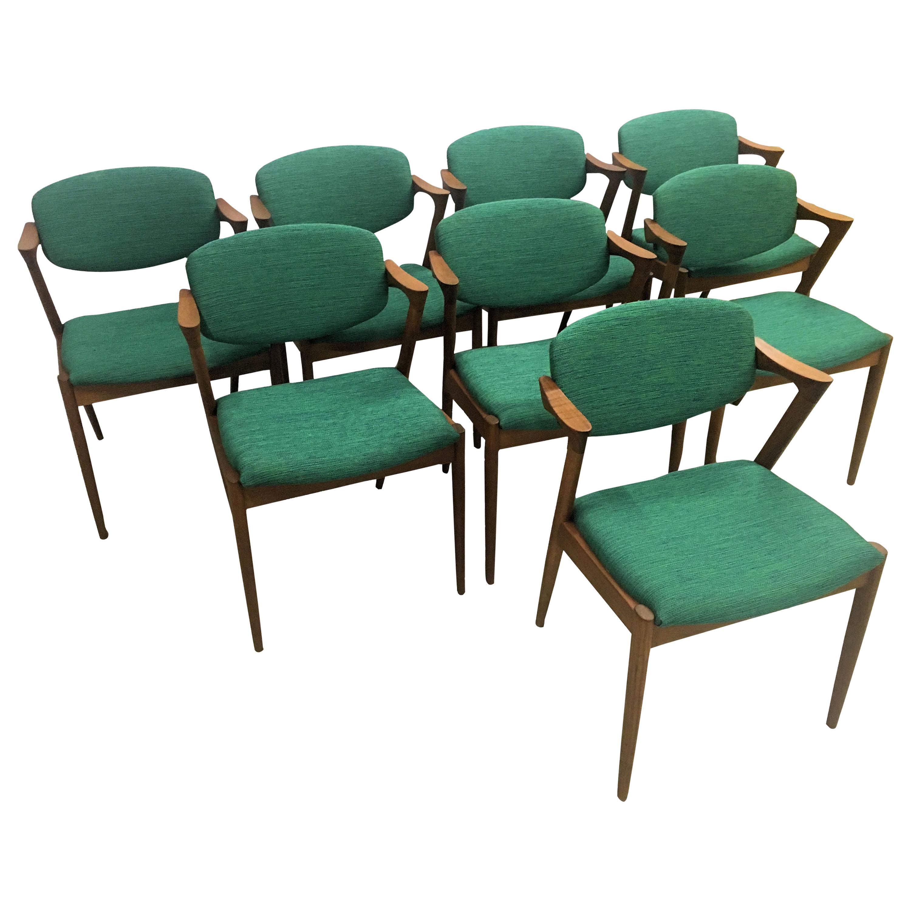 Kai Kristiansen Teak Dining Chairs, a Pair at 1stDibs