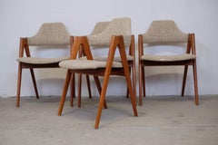 Kai Kristiansen Set of Four Compass Chairs in Teak