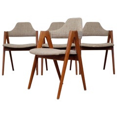 Kai Kristiansen Set of Four Compass Chairs in Teak