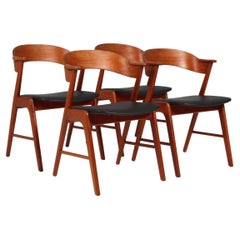 Kai Kristiansen Set of Four Teak Dining Chairs