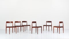 Kai Kristiansen, Set of Six “4110” Chairs for Fritz Hansen, Denmark, C. 1960