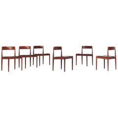 Kai Kristiansen, Set of Six “4110” Chairs for Fritz Hansen, Denmark, C. 1960