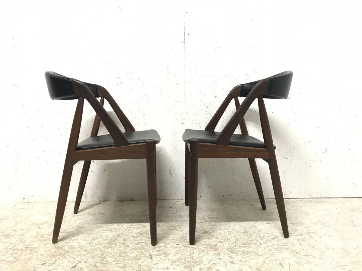 Kai Kristiansen, Set of Six Teak, Model 31 Dining Chairs & Matching Dining Table For Sale 6
