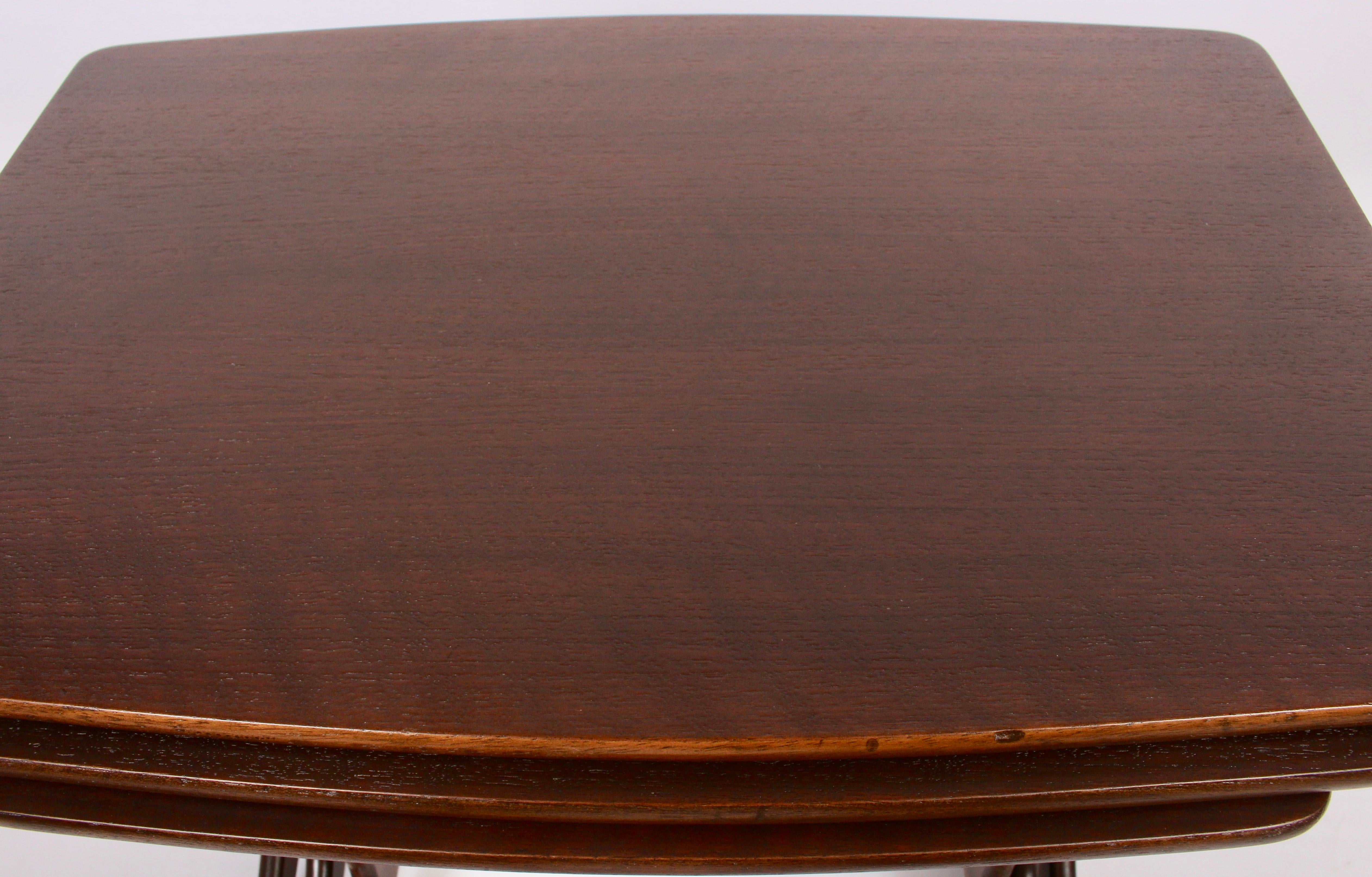 Kai Kristiansen Set of Three Walnut Nesting Tables, 1960s For Sale 5