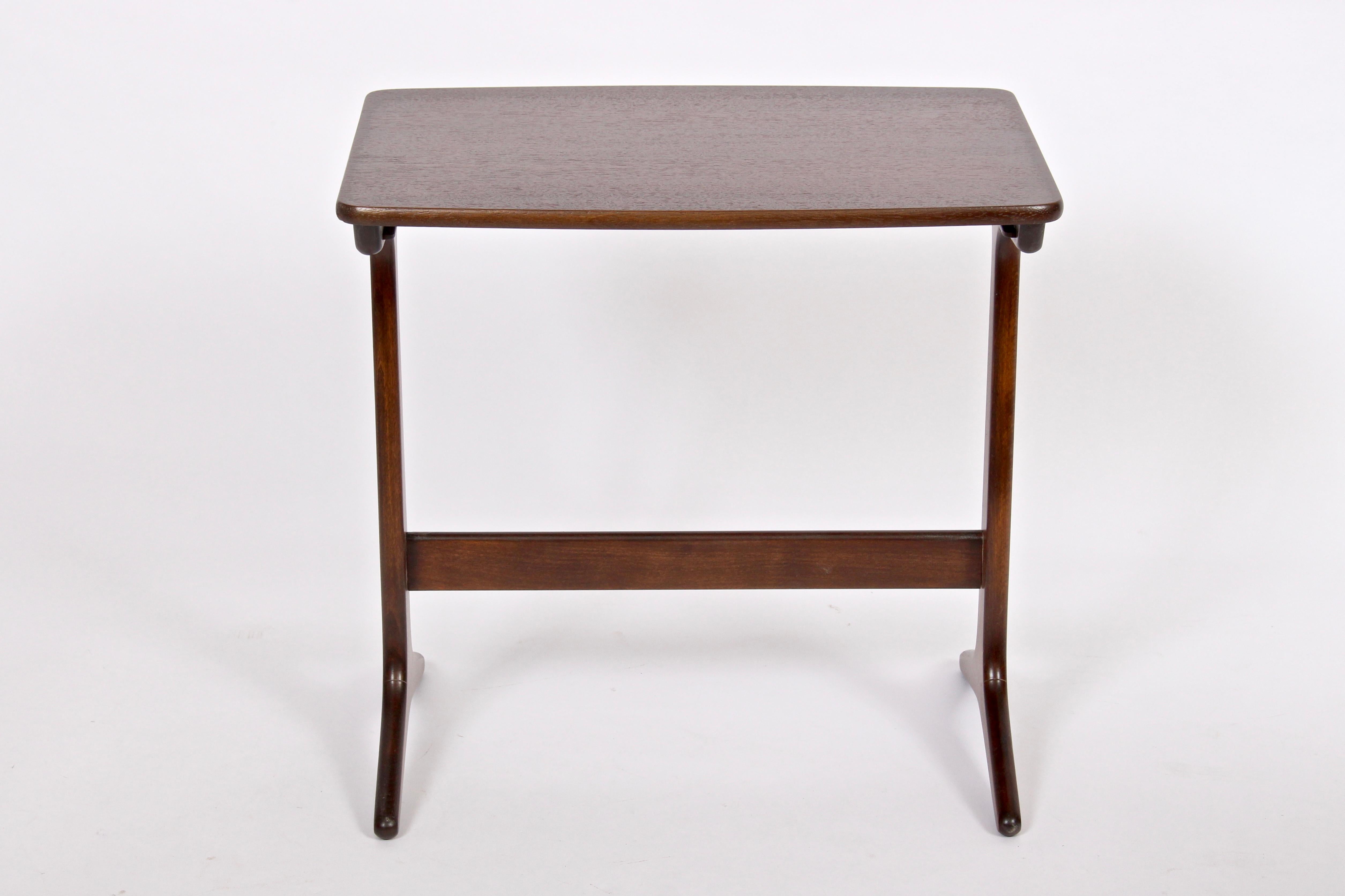 Kai Kristiansen Set of Three Walnut Nesting Tables, 1960s For Sale 1