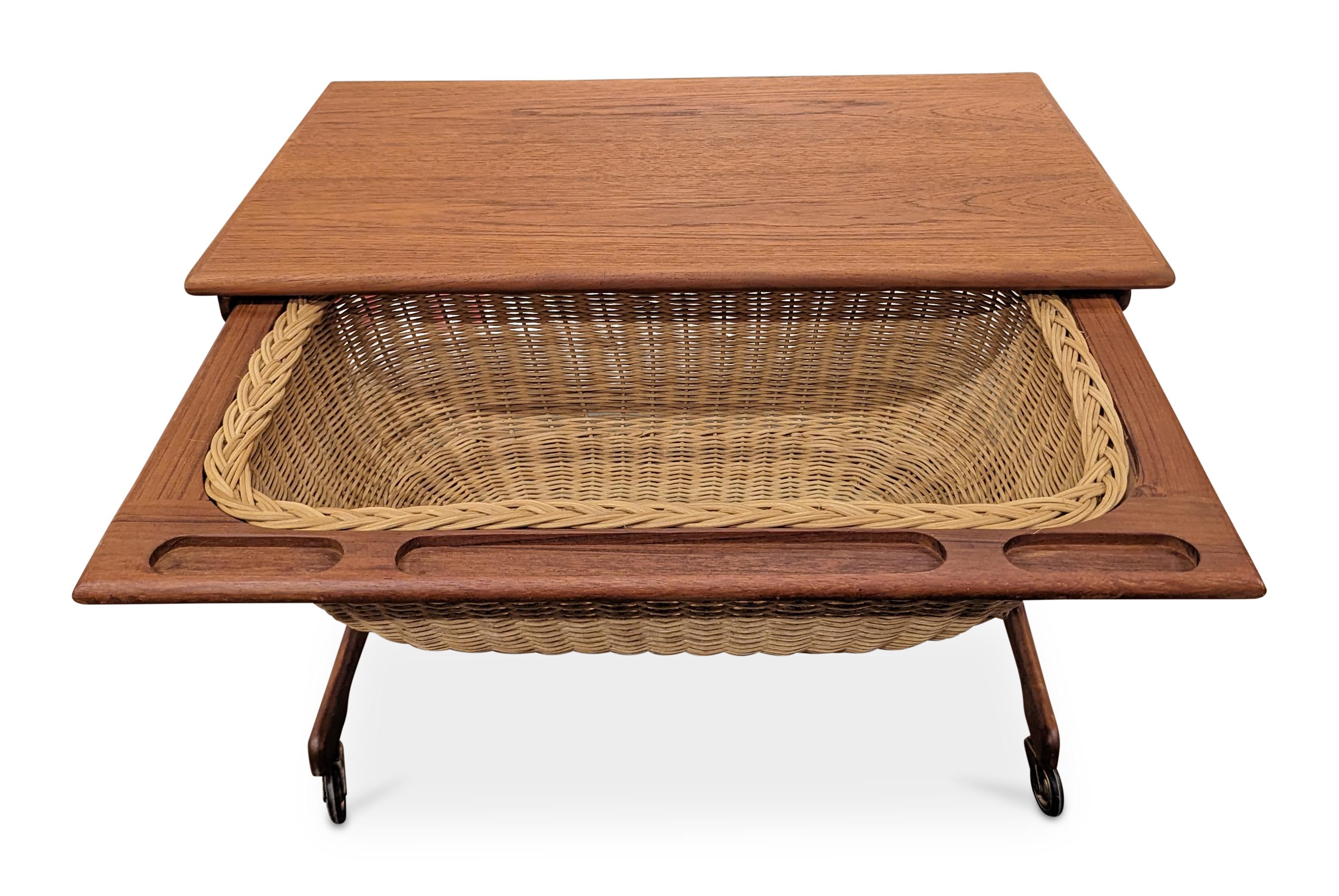 Teak Kai Kristiansen Sewing Table - 022469 Vintage Danish Mid Century  For Sale