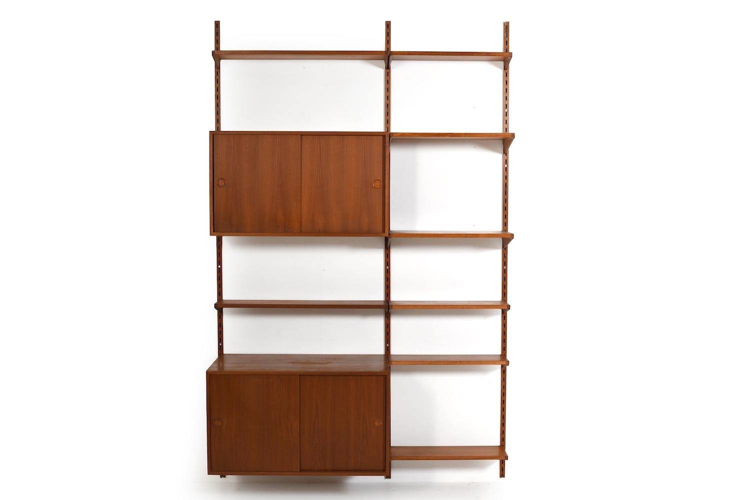 Scandinavo moderno Kai Kristiansen Sistema di scaffali FM Danimarca 1960s in vendita