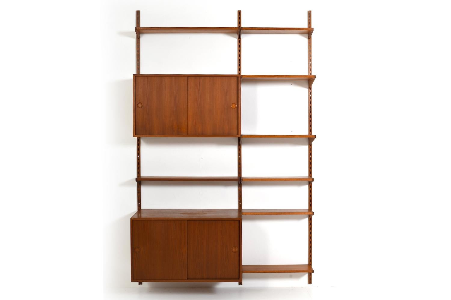 Teak Kai Kristiansen Sistema di scaffali FM Danimarca 1960s in vendita