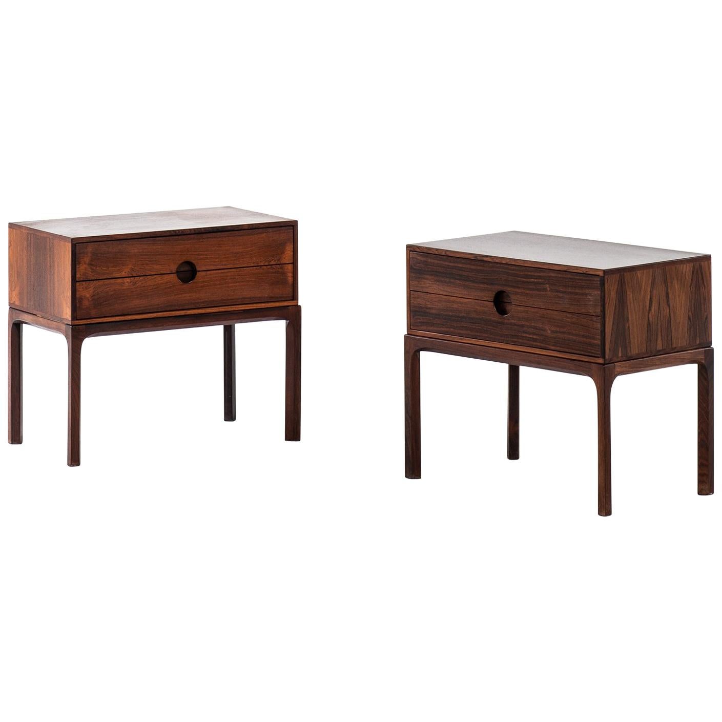 Kai Kristiansen Side / Bedside Tables Model 384 by Aksel Kjersgaard in Denmark