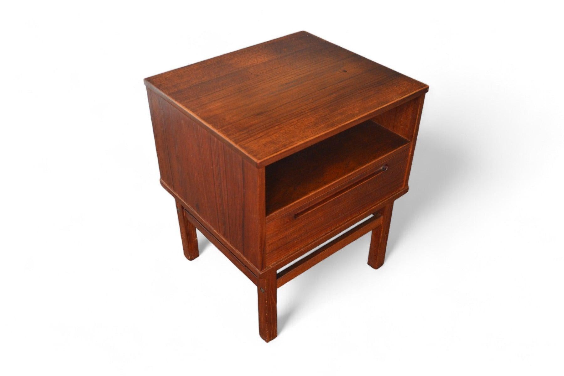 Danish Kai Kristiansen Single Drawer Teak Nightstand