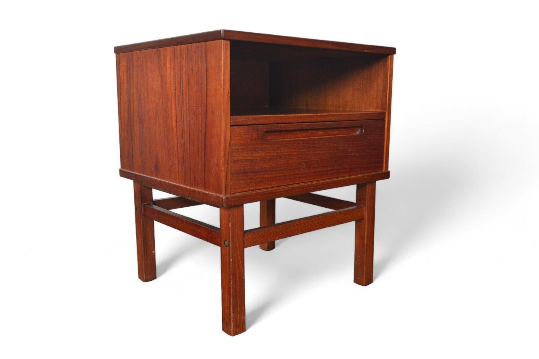 Kai Kristiansen Single Drawer Teak Nightstand In Good Condition In Berkeley, CA