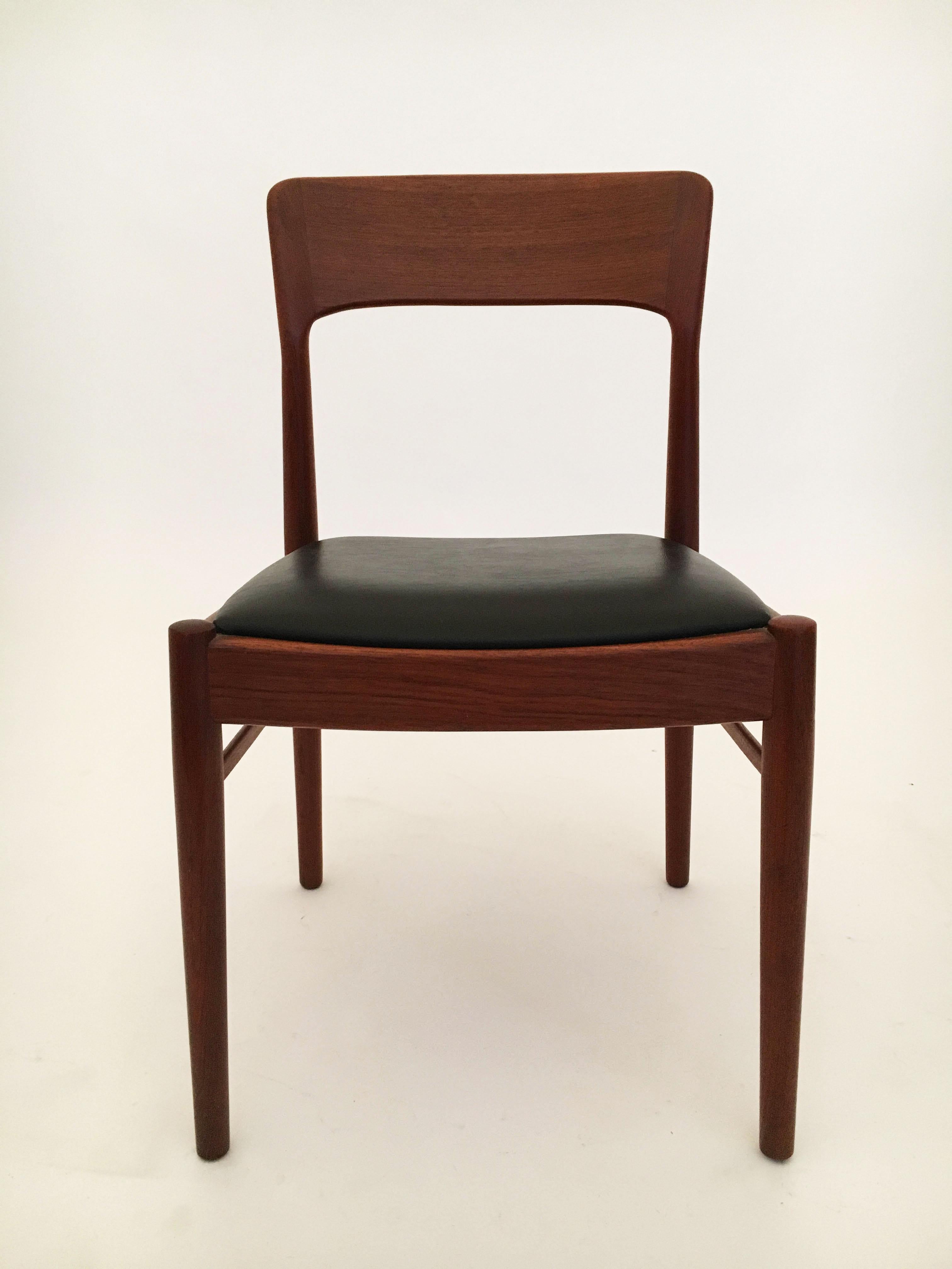 Kai Kristiansen Six Dining Chairs in Teak for Korup Stolefabrik, Denmark, 1960s 4