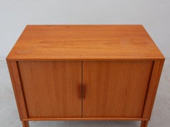 Kai Kristiansen Small Sideboard with Tambour Doors, Made in Denmark