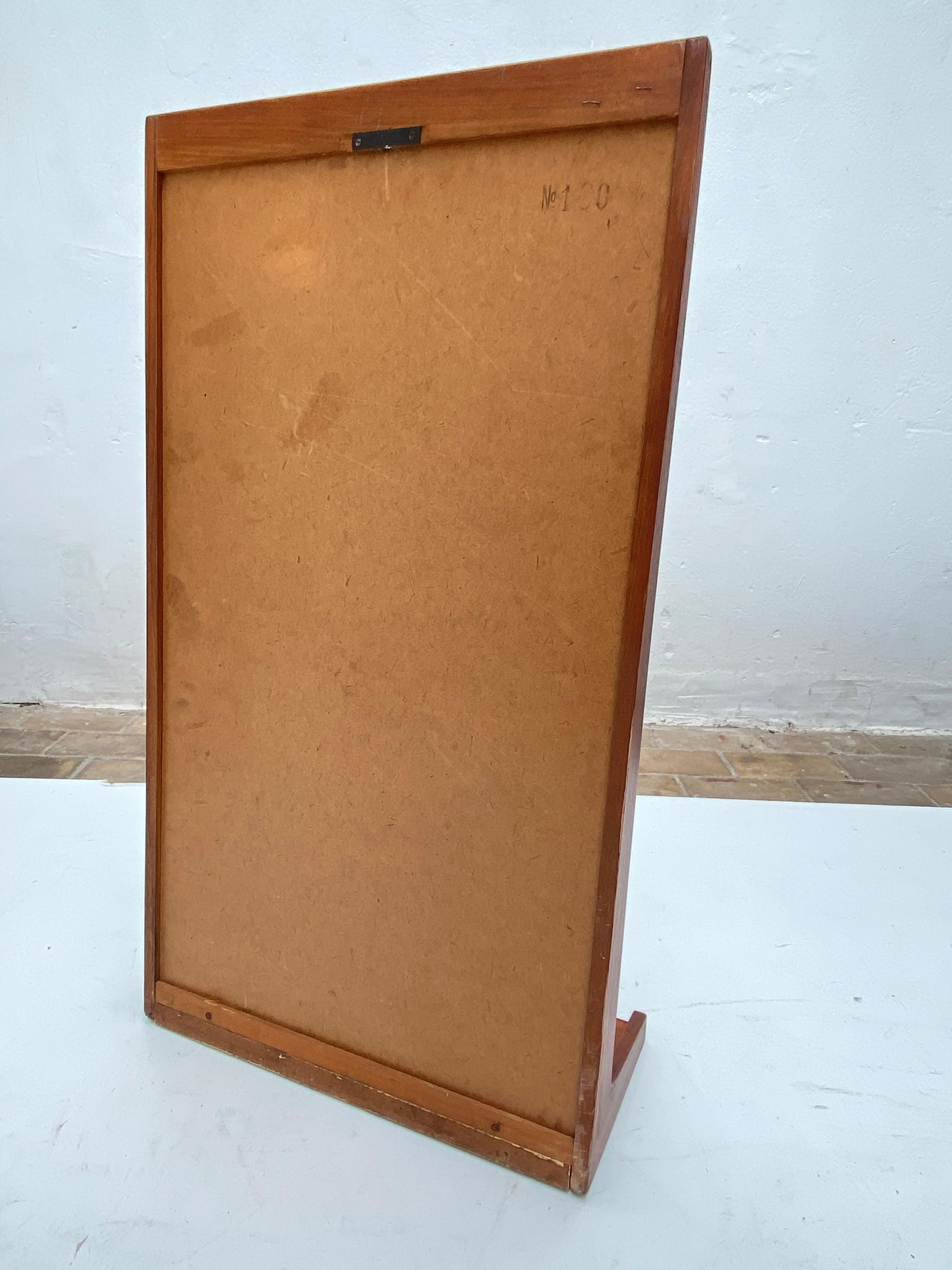 Miroir en teck massif Kai Kristiansen modèle 180 pour Aksel Kjersgaard, Danemark, années 1960 en vente 2